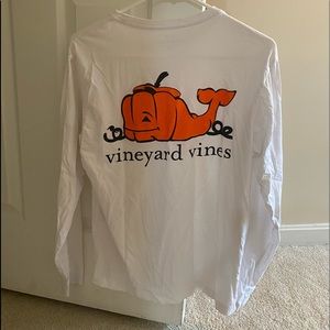 White Vineyard Vibes pumpkin Tee